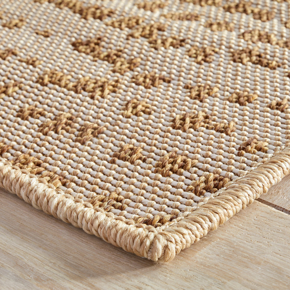 Heath Woven Indoor/Outdoor Custom Rug | Caramel