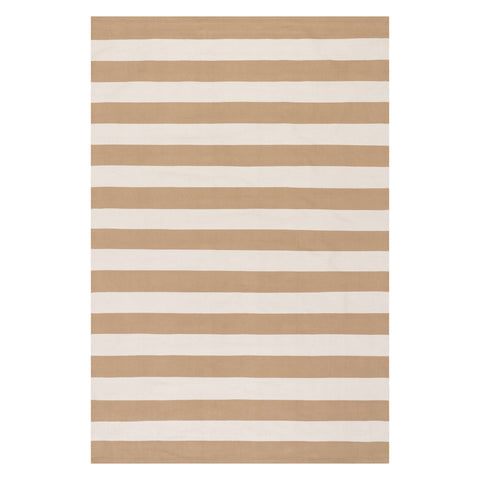 Banks Stripe Handwoven Indoor/Outdoor Rug | Khaki