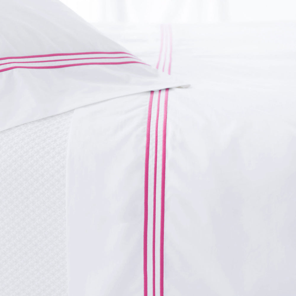Trio Flat Sheet | Fuchsia