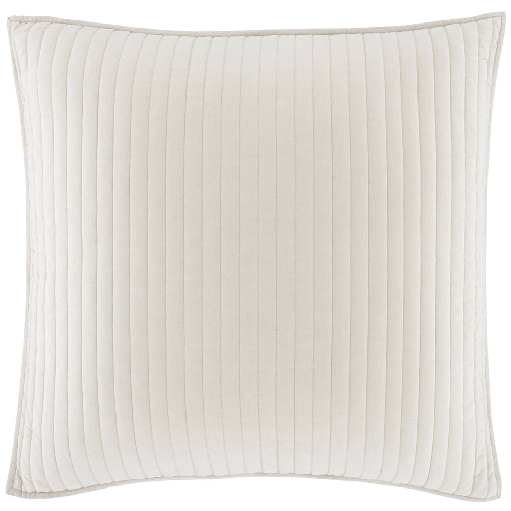 Cozy Cotton Quilted Sham | Natural