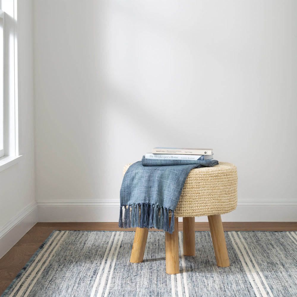 Malta Handwoven Wool Custom Rug | Blue