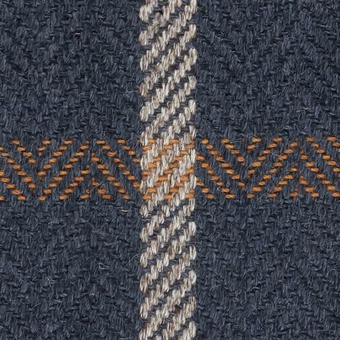 Jackson Woven Wool Custom Rug Swatch | Navy/Ivory