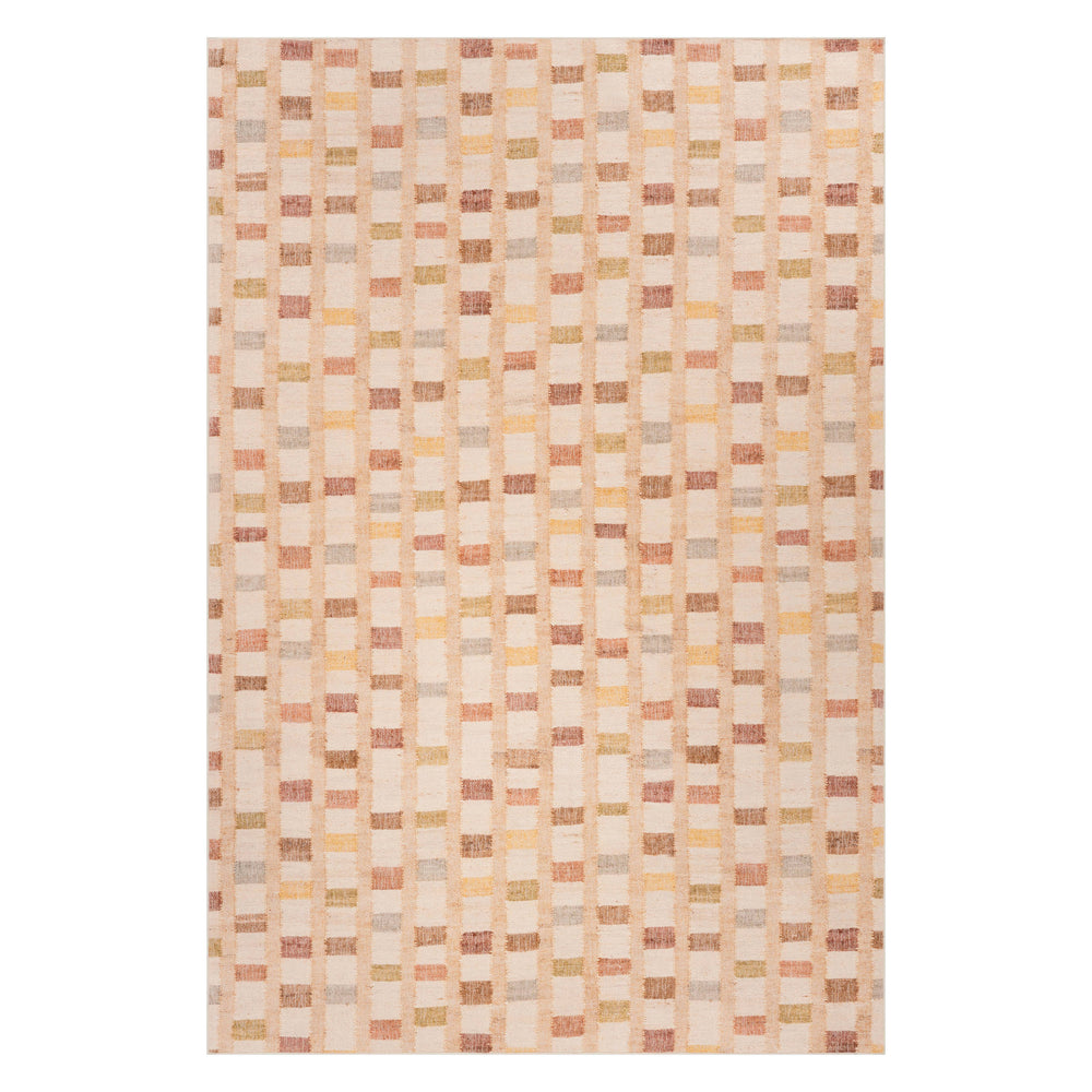 Virey Bohemian Geometric Washable Rug | Multicolor
