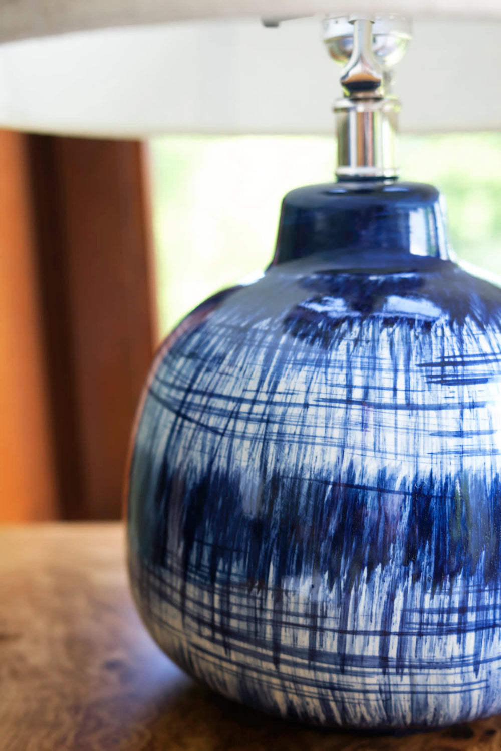 Batik Table Lamp | Blue