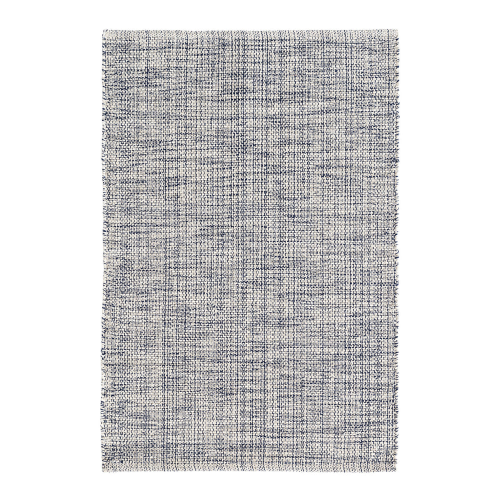 Marled Handwoven Cotton Rug | Indigo