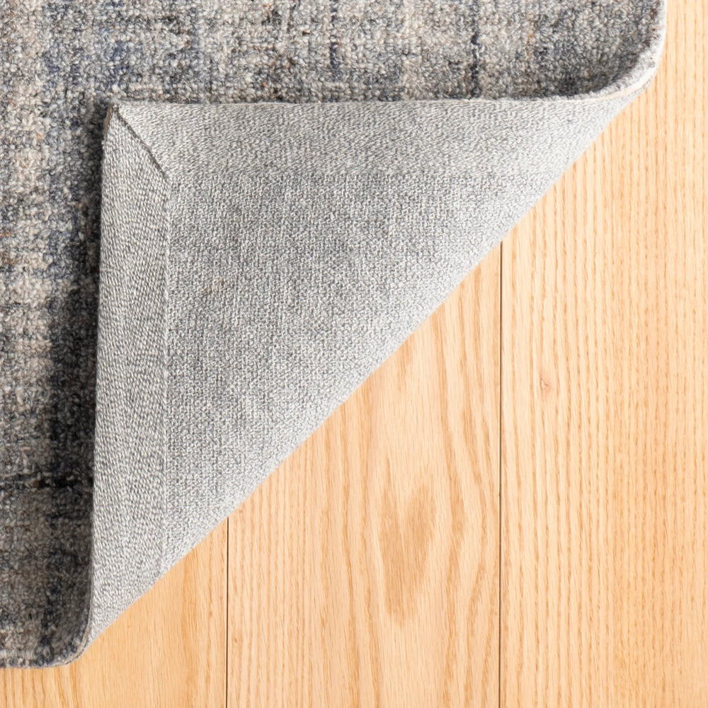 Harris Hand Micro Hooked Wool Rug | Blue/Brown