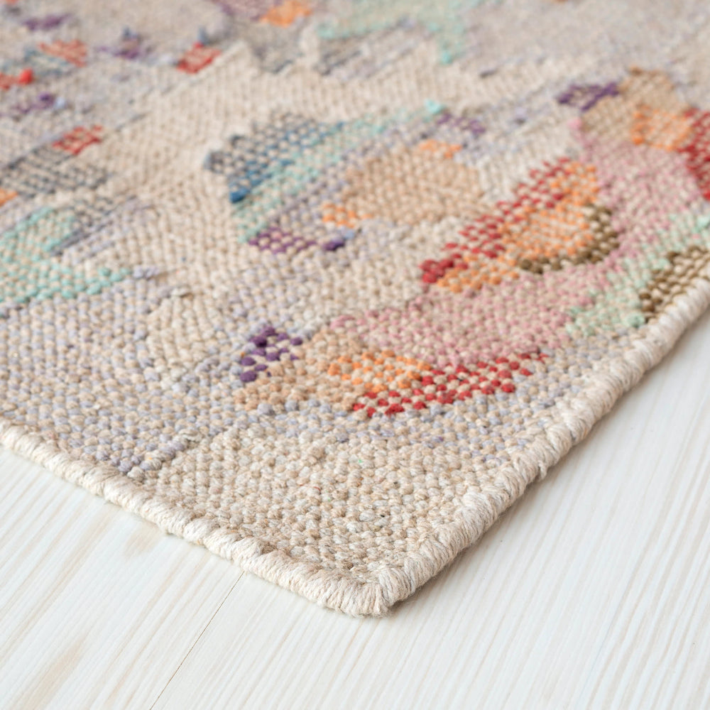 Chapel Hill Hand Loom Knotted Cotton Rug | Multi