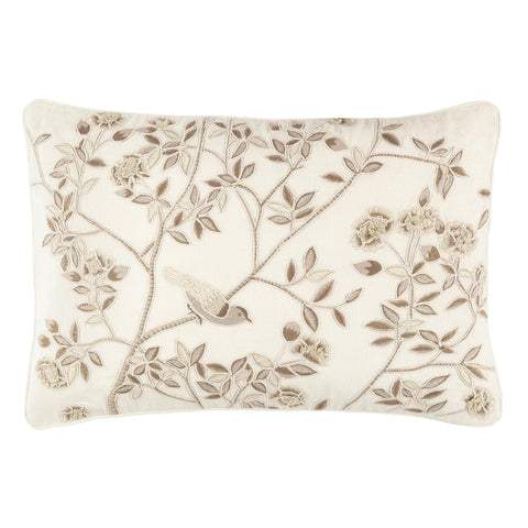 Jane Embroidered Decorative Pillow Cover | Plaster