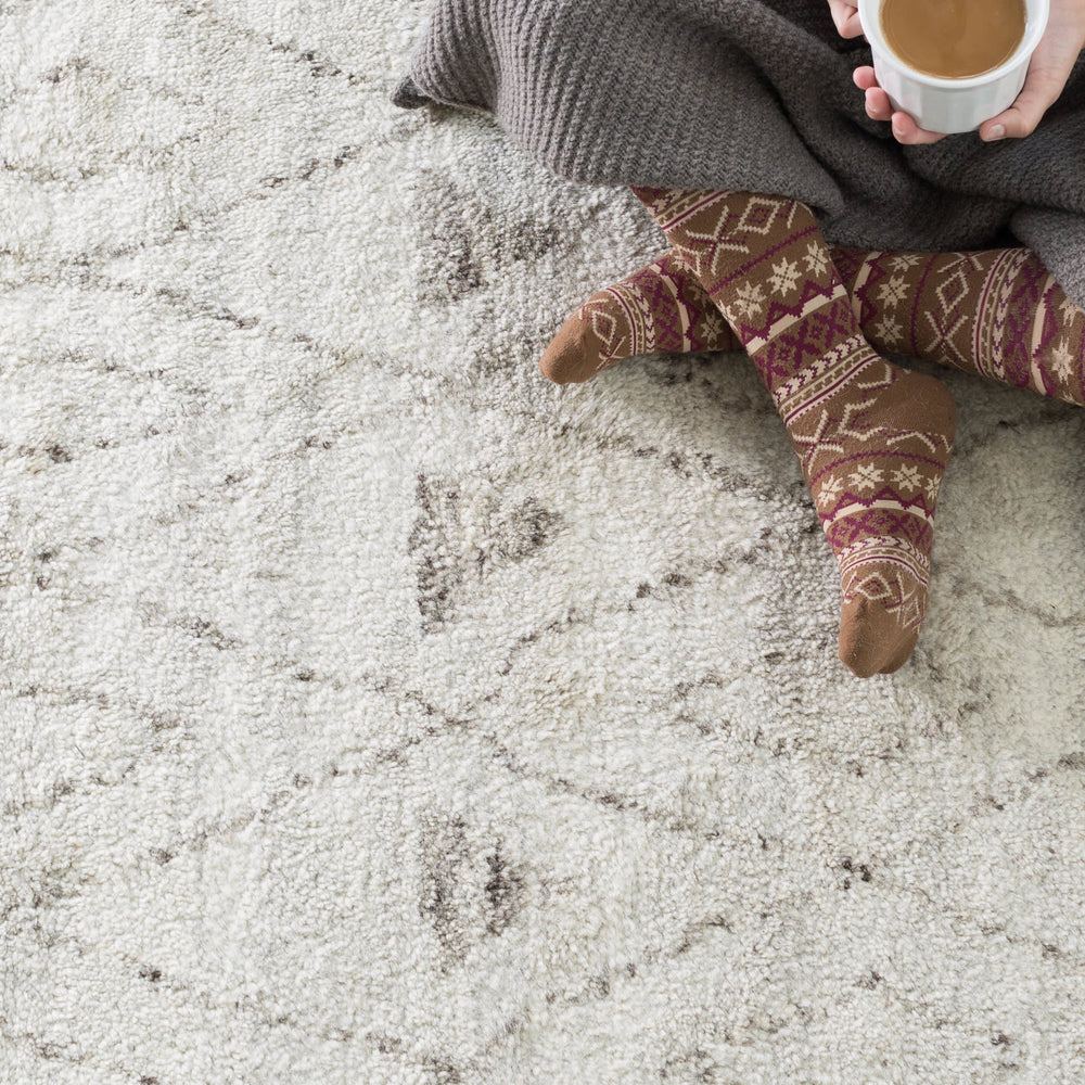 Masinissa Hand Knotted Wool Rug | Natural