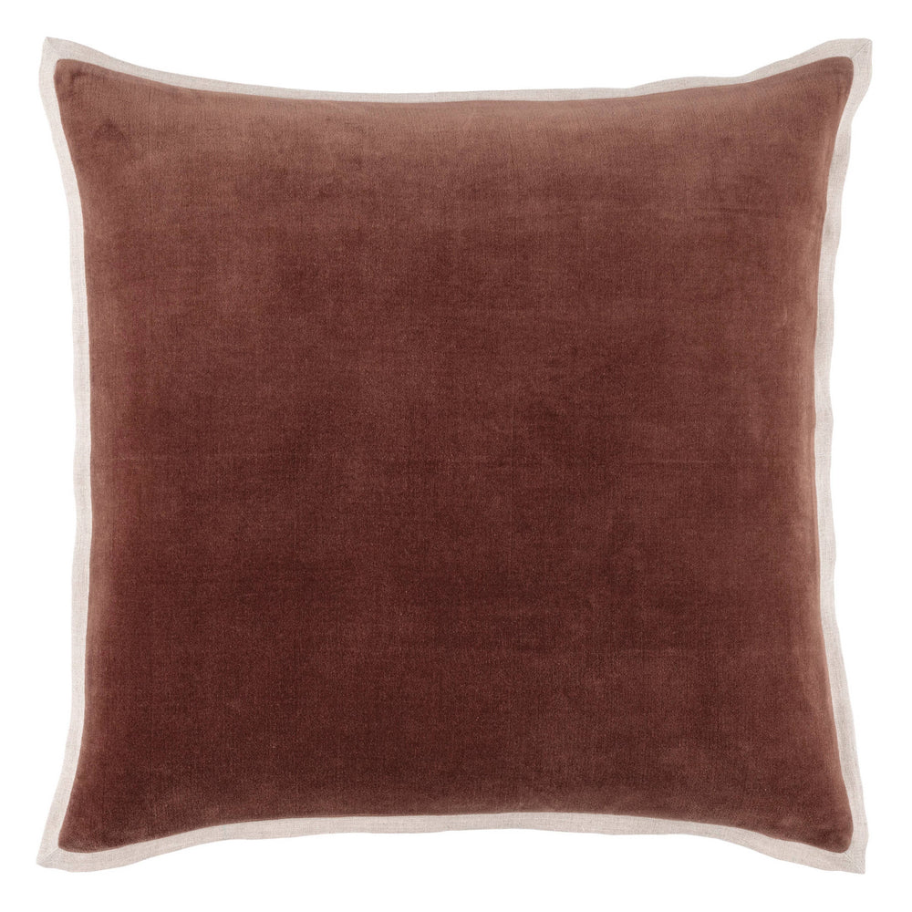 Gehry Velvet/Linen Decorative Pillow Cover | Russet