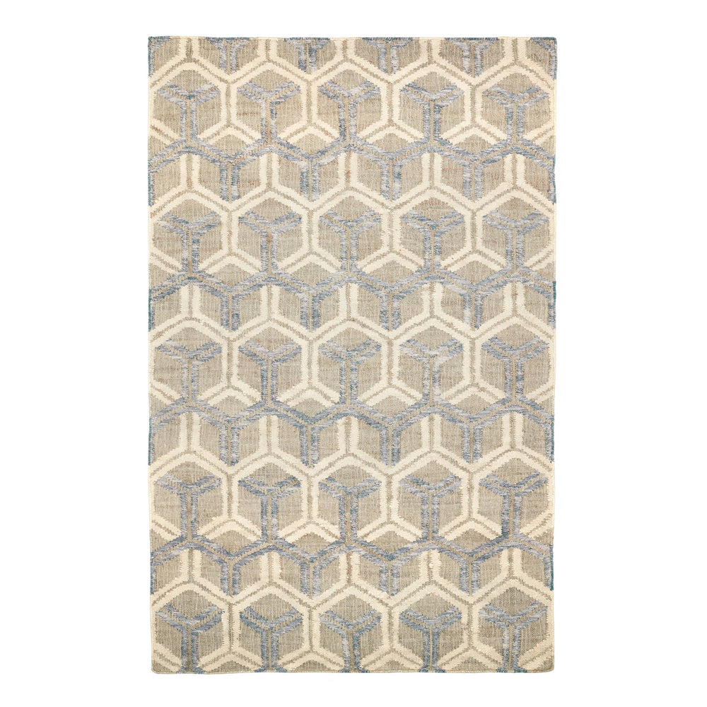 Tala Handwoven Jute Rug | Blue