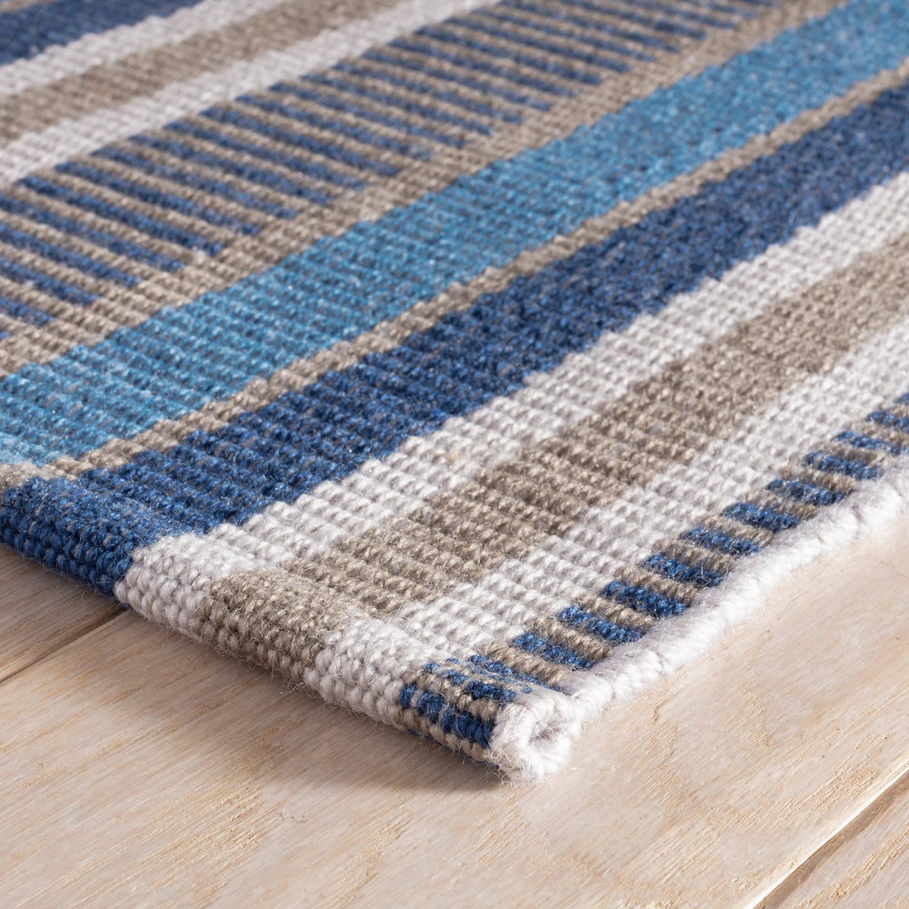 Always Greener Handwoven Indoor/Outdoor Rug | Blue/Grey