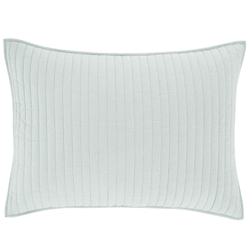 Cozy Cotton Quilted Sham | Sky