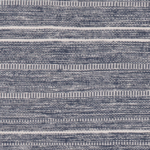 Skipper Stripe Handwoven Indoor/Outdoor Rug Swatch | Navy
