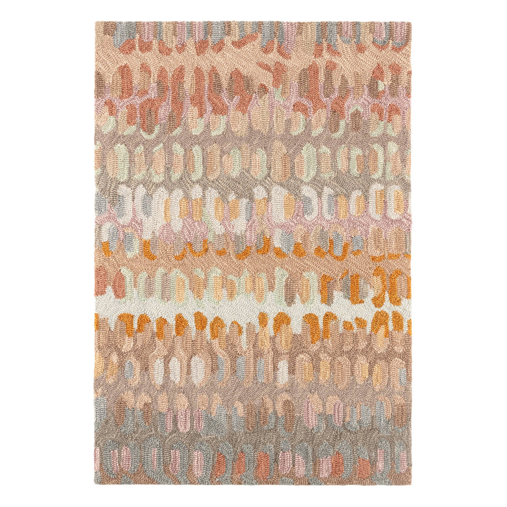 Paint Chip Hand Micro Hooked Wool Rug | Stone