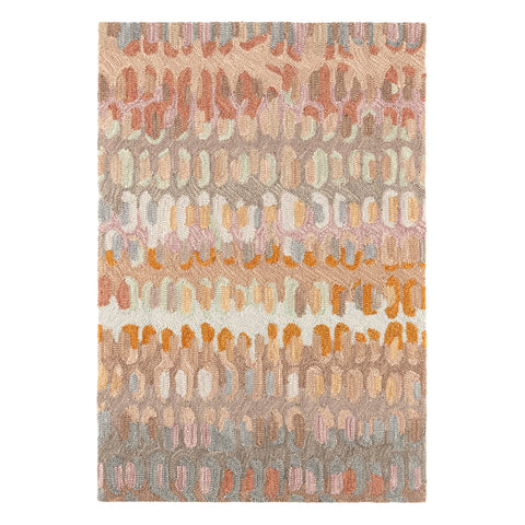 Paint Chip Hand Micro Hooked Wool Rug | Stone