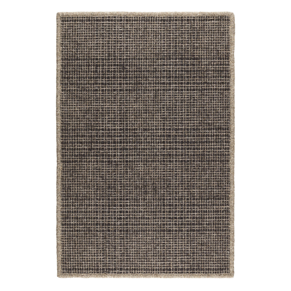 Checkers Woven Wool Custom Rug | Shale