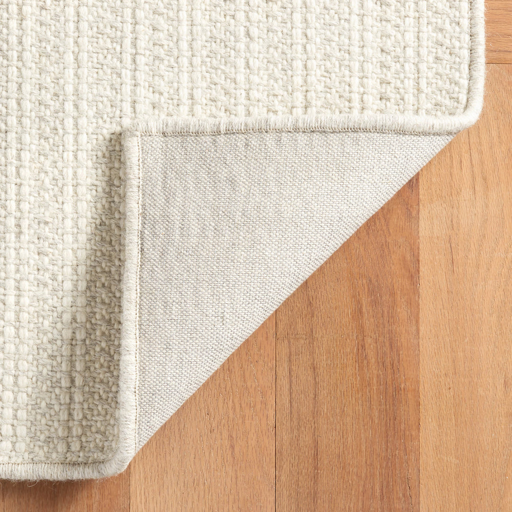 Jett Woven Wool Custom Rug | Ivory