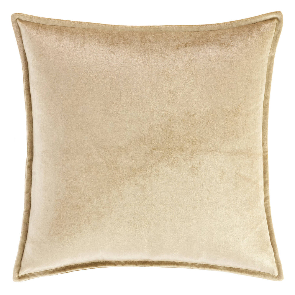 Panne Velvet Decorative Pillow Cover | Champagne
