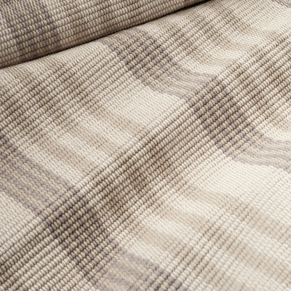 Putney Stripe Handwoven Cotton Rug | Ivory
