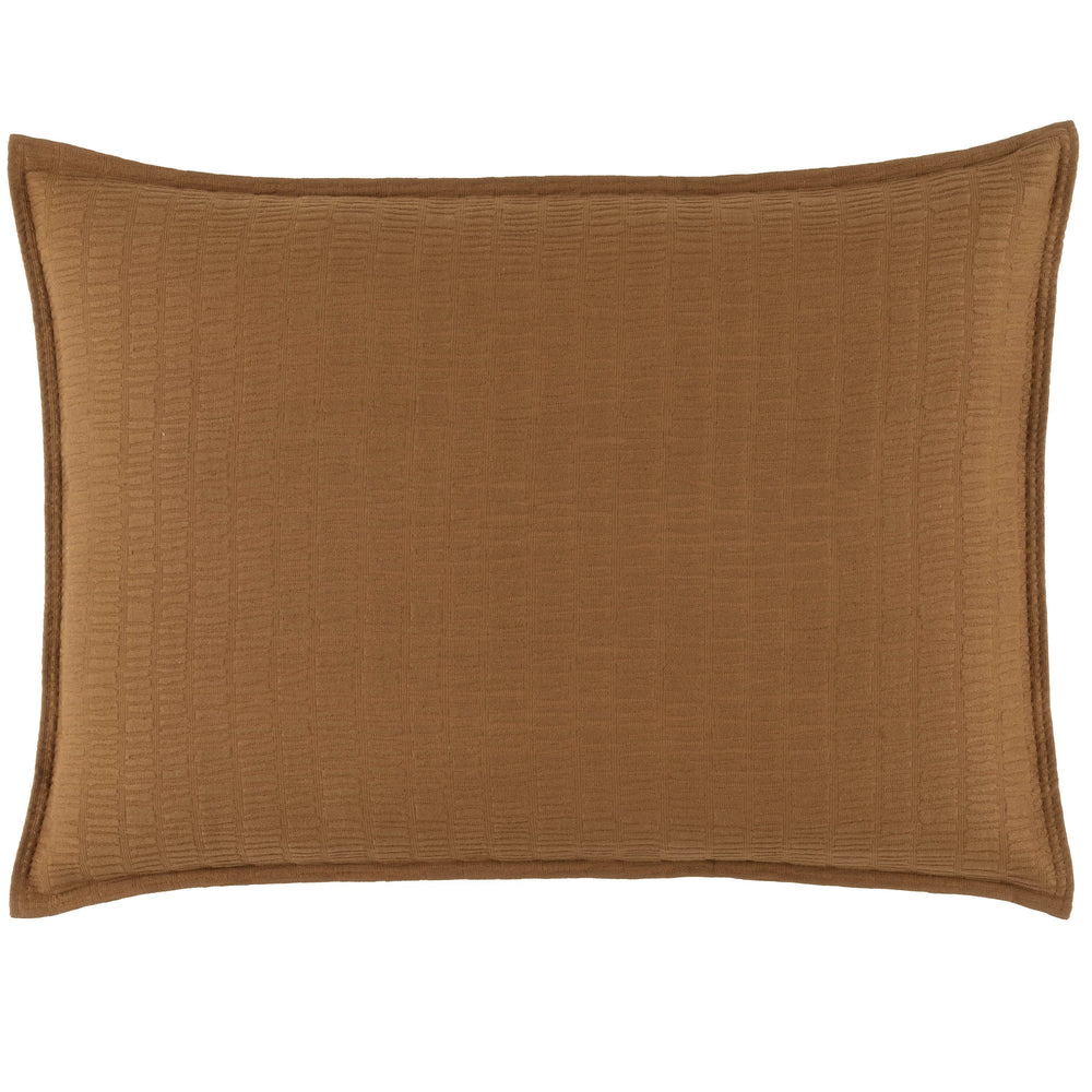 Roark Matelasse Sham | Caramel