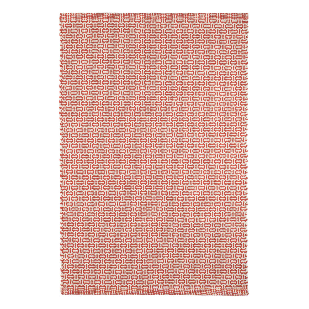 Miss Muffet Handwoven Cotton Rug | Paprika