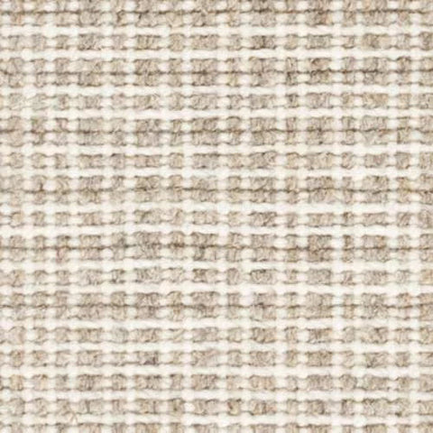 Checkers Woven Wool Custom Rug Swatch | Natural