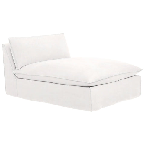 Hollingsworth Slipcovered Chaise | White
