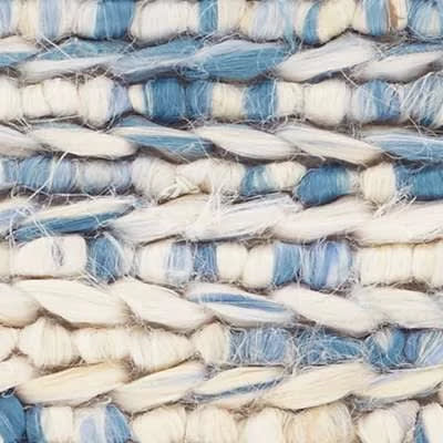 Avril Handwoven Jute Rug Swatch | French Blue