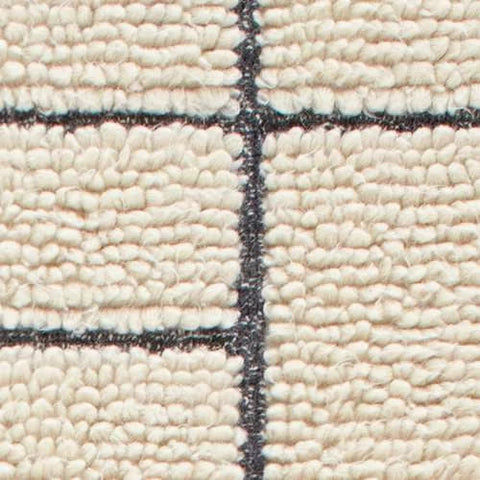 Cowan Hand Tufted Wool Rug Swatch | Ivory/Grey