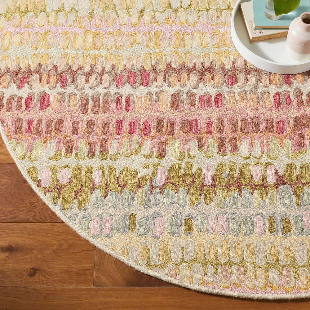 Paint Chip Hand Micro Hooked Wool Custom Rug | Pastel