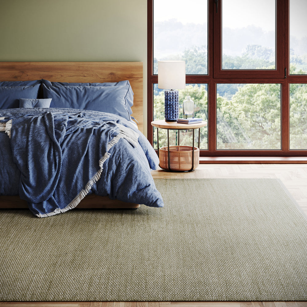Pebble Handwoven Performance Rug | Green