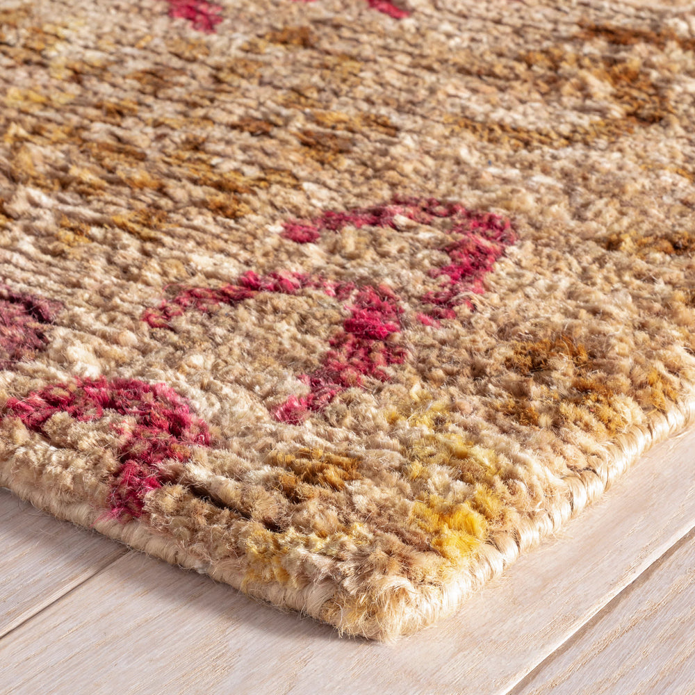 Horseshoe Hand Knotted Jute Rug | Spice
