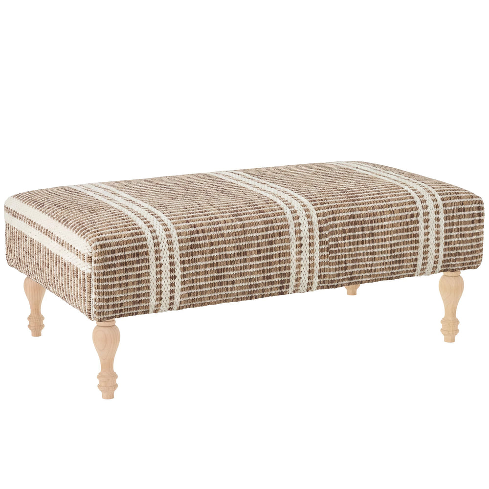 Malta Rug Ottoman | Natural