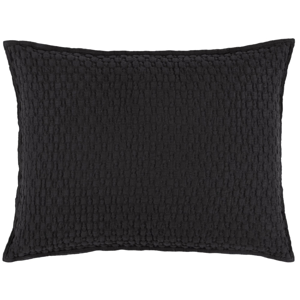 Lodi Matelasse Sham | Black