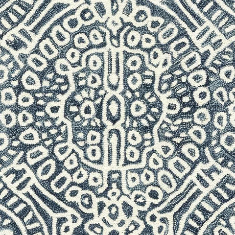 Temple Ink Machine Washable Rug Swatch | Ink