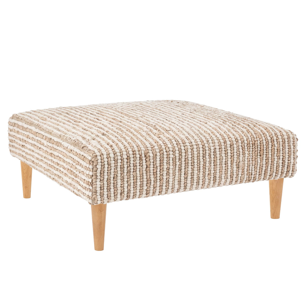 Twiggy Rug Ottoman | Natural