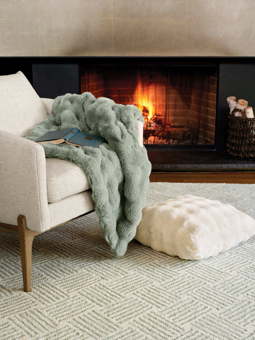 Layers Hand Hooked Wool Rug | Desert Sage