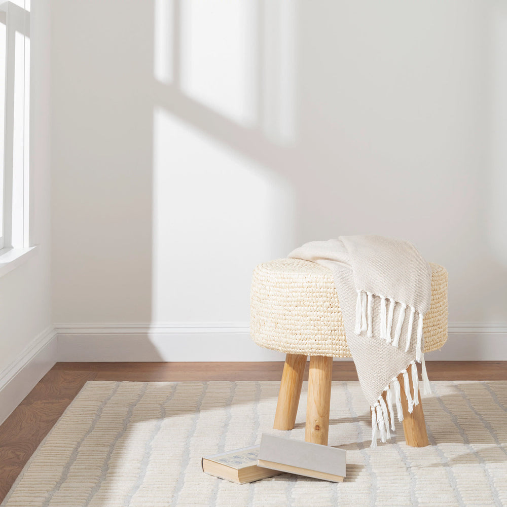 Roark Hand Tufted Wool Rug | Ivory