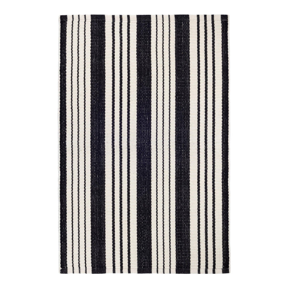 Birmingham Handwoven Cotton Rug | Black