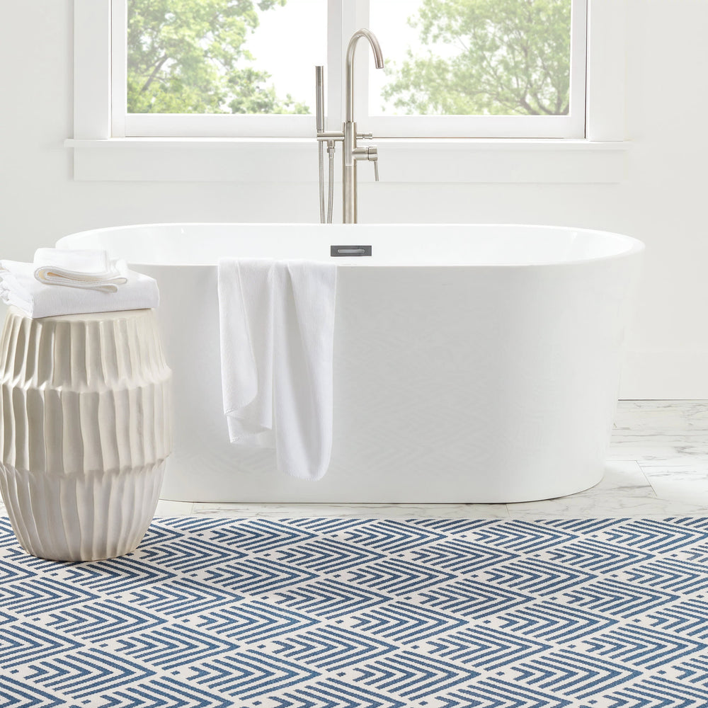 Cleo Machine Washable Rug | Navy