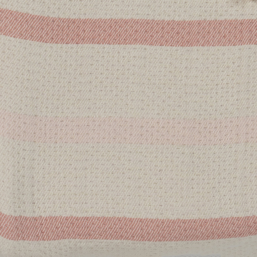 Lowen Stripe Blanket Swatch | Rose Quartz