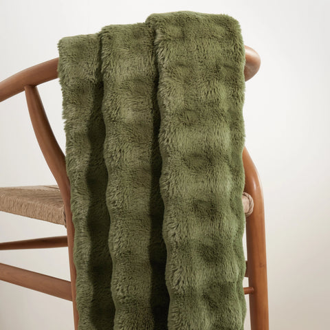 Fab Faux Throw | Olive
