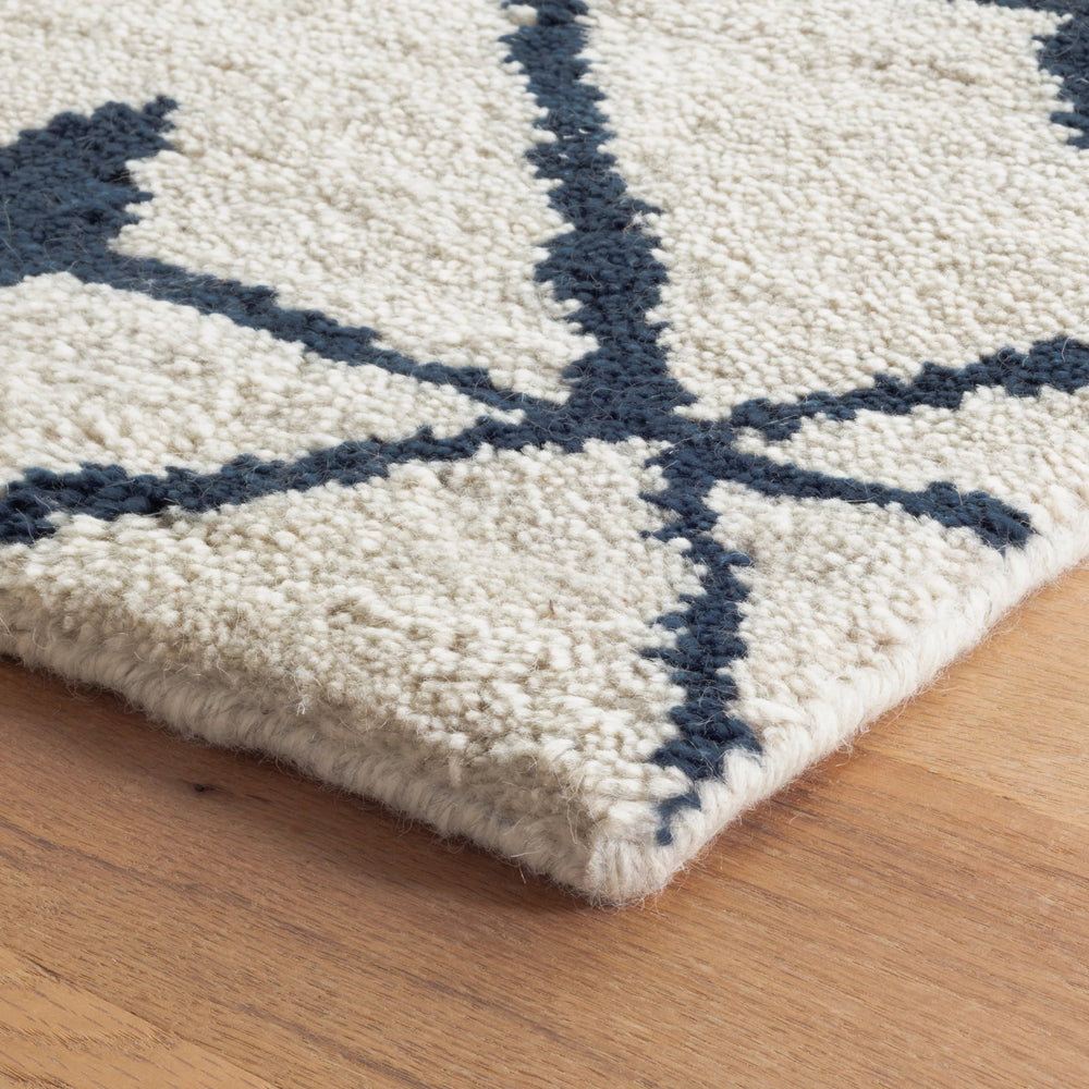 Kenitra Hand Knotted Wool Rug | Indigo