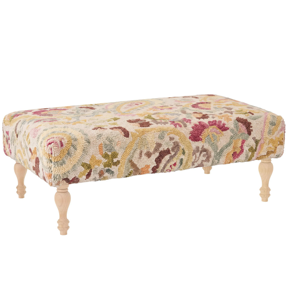 Ines Rug Ottoman | Multi
