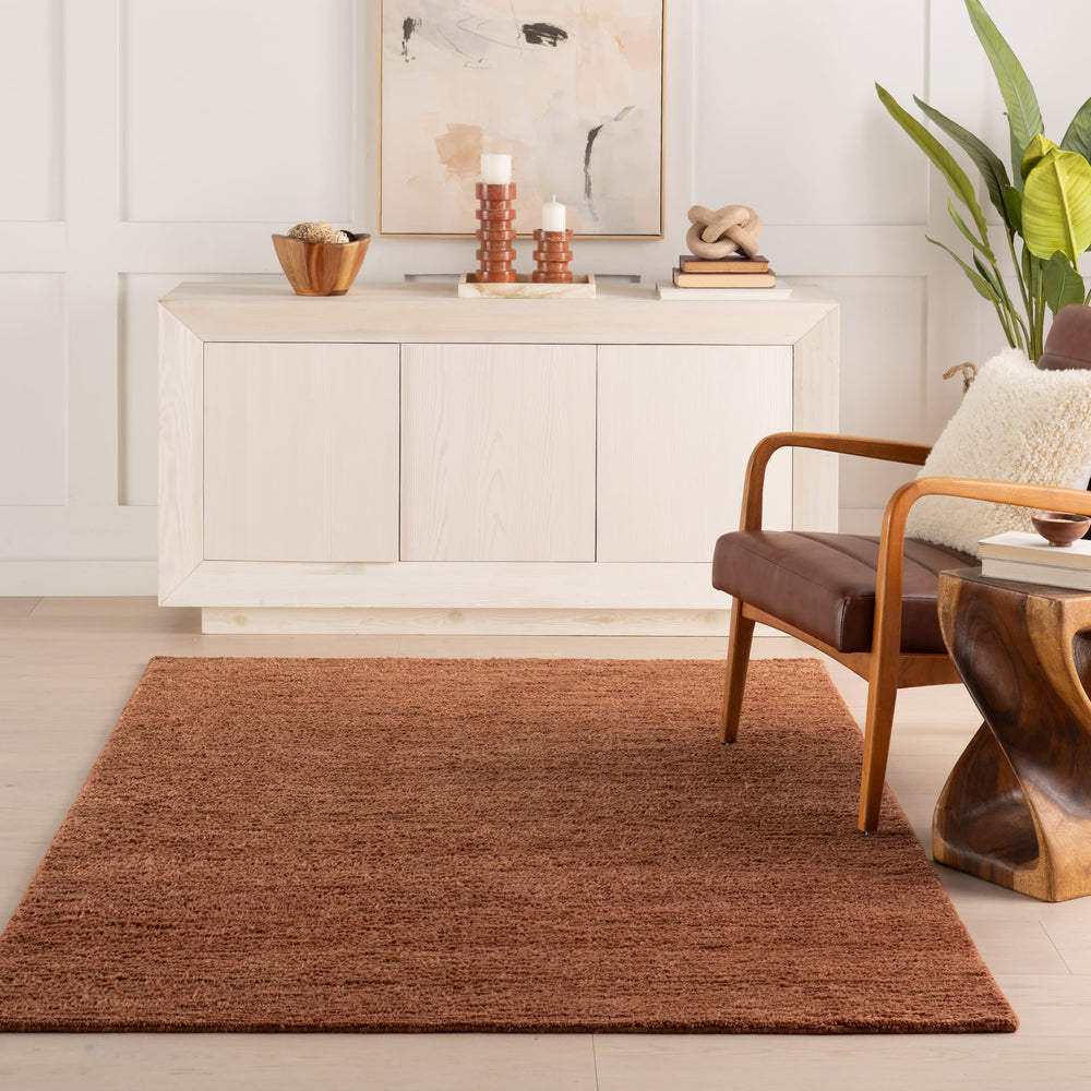 Ramsey Hand Knotted Wool Rug | Rust