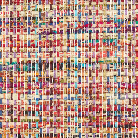 Vista Chindi Handwoven Cotton Rug Swatch | Multi