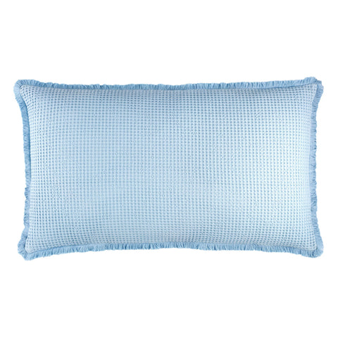 Bubble Matelasse Decorative Pillow Cover | Soft Blue