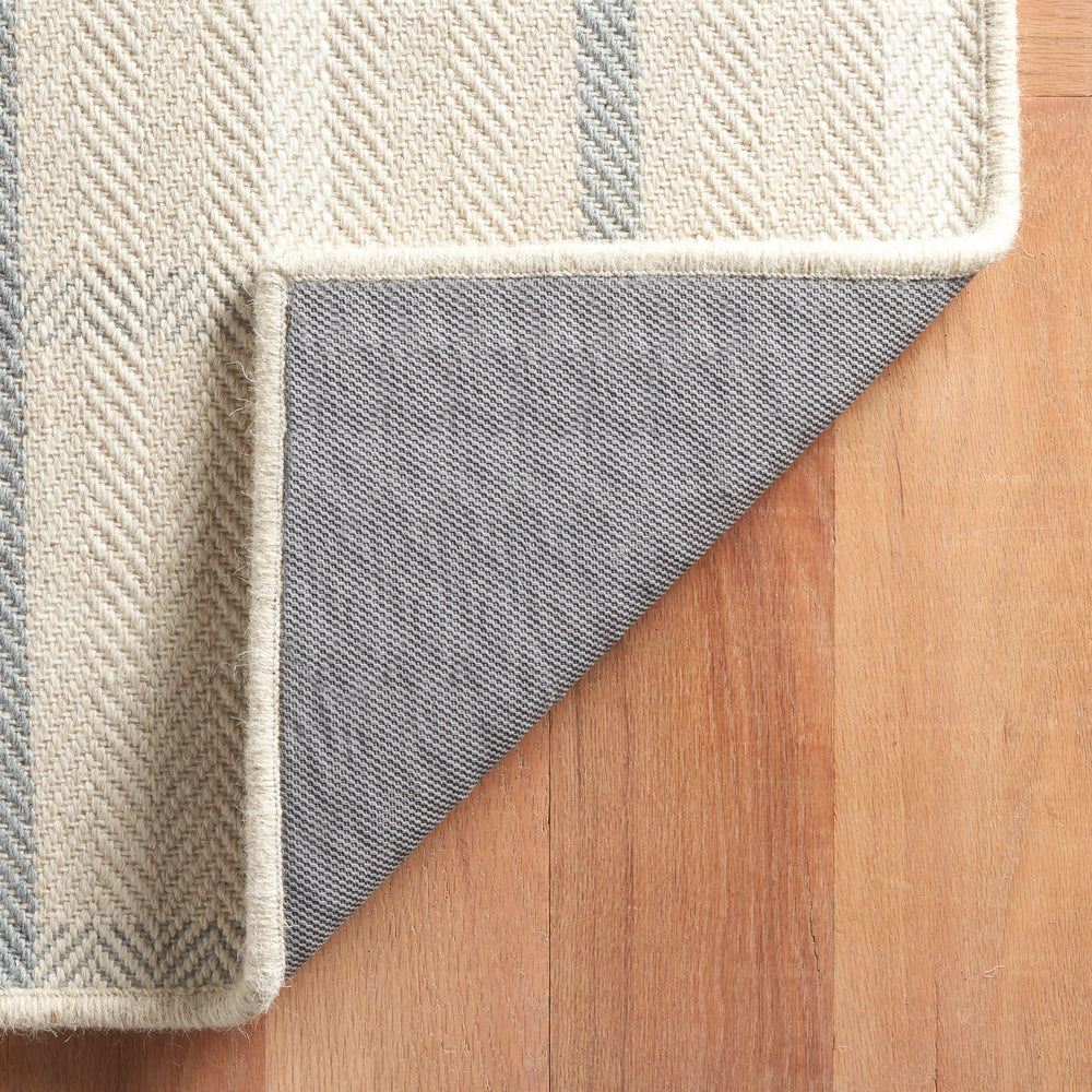 Jackson Woven Wool Custom Rug | Beige/Slate