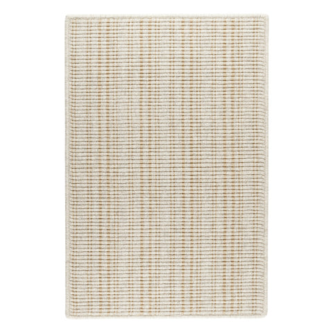 Warren Ticking Gold Woven Wool Custom Rug | Gold